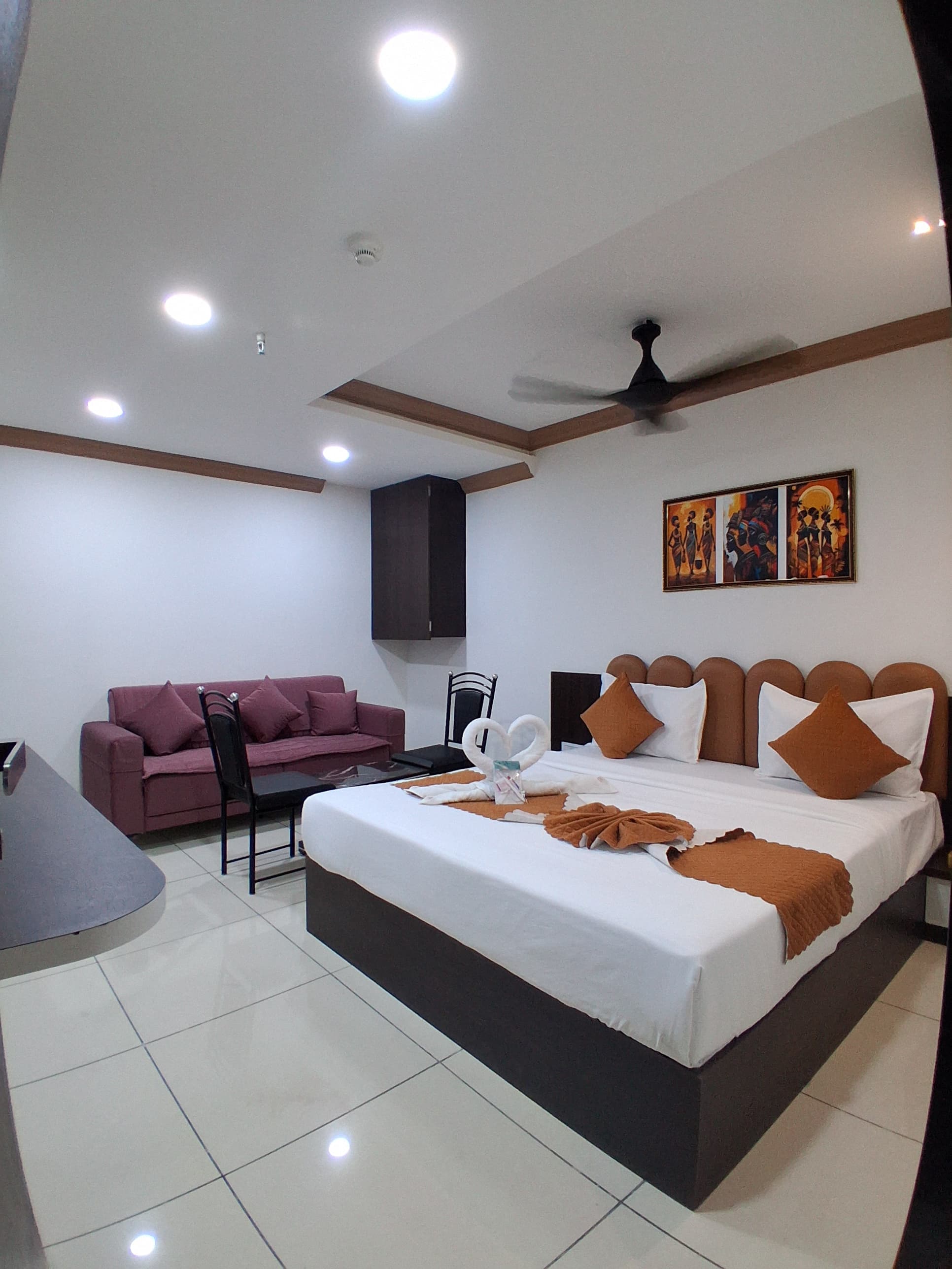 Hotel reception and guest welcome